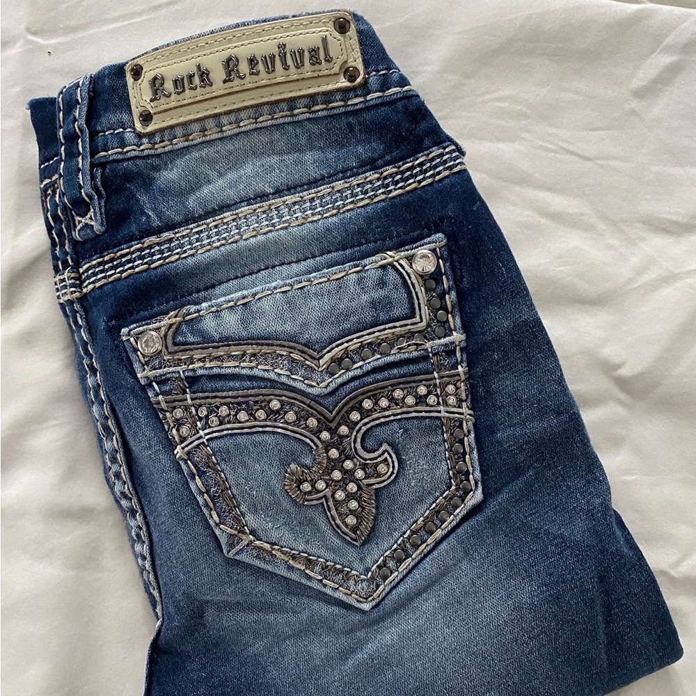 Rock Revival Skinny Midrise size 27W